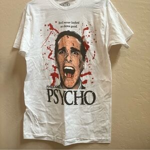 American Psycho White Graphic T-Shirt M